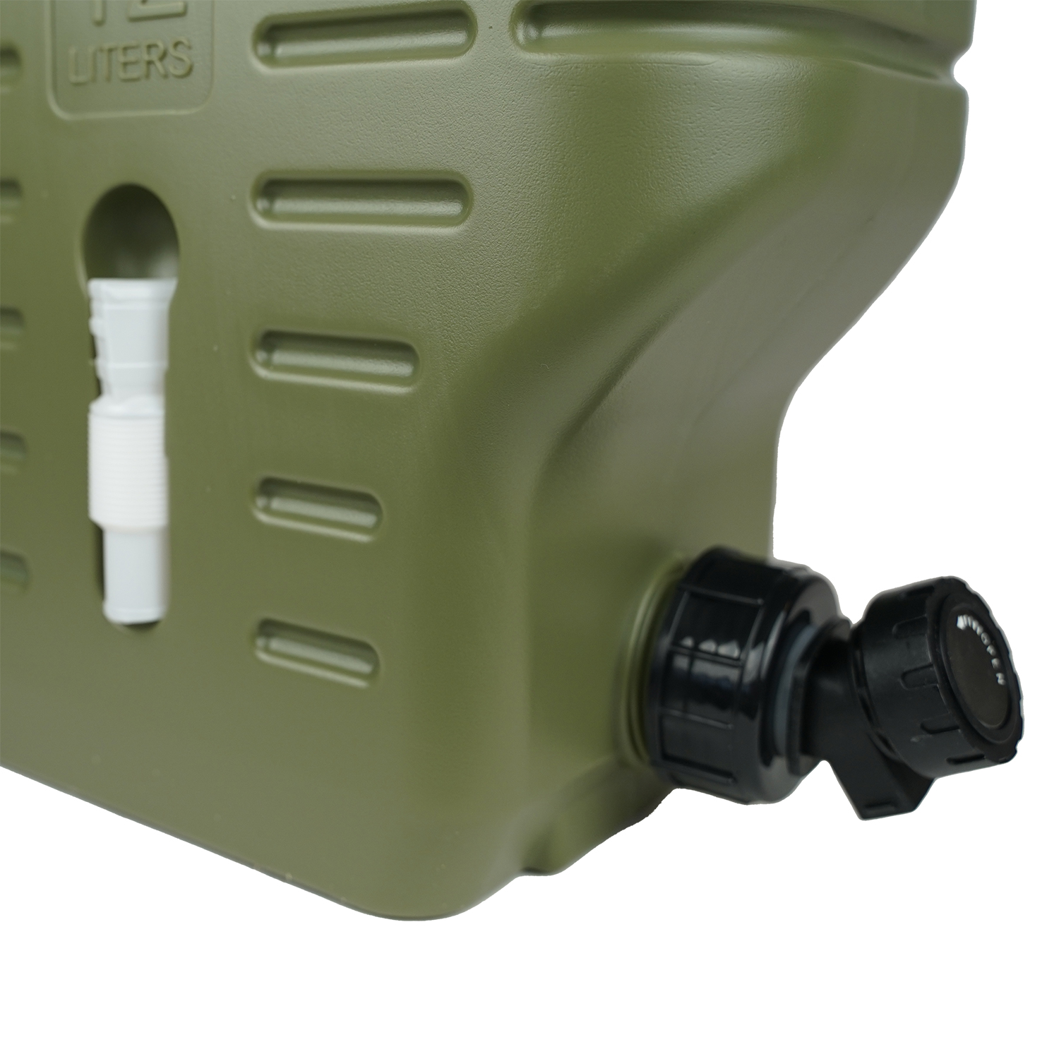 Faith | Jerrican avec Robinet | 12 L  Polyéthylène Vert | Sécuritaire pour les Aliments