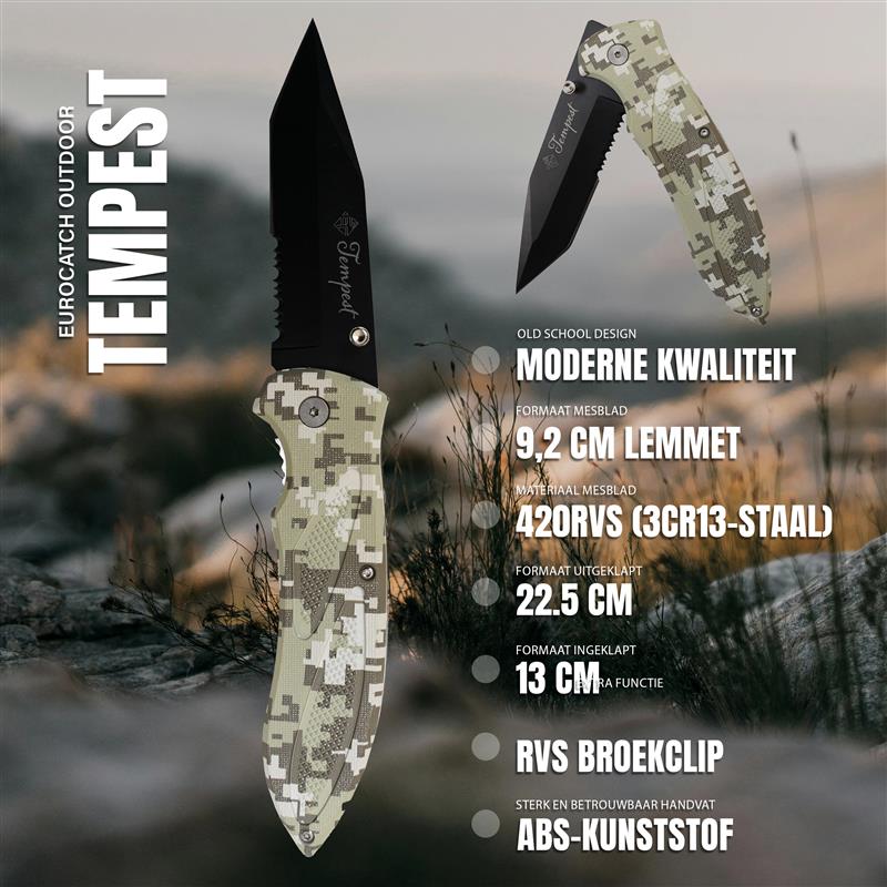Eurocatch Tempest Couteau Pliant 