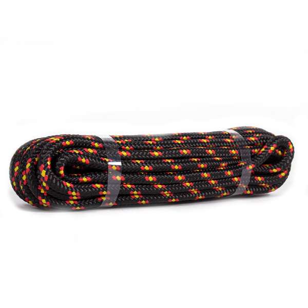 Polypropylène Cordage - Noir/Rouge/Jaune - 10mm - 10m - Corde