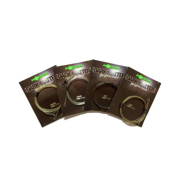 Dark Matter Leader -  Size 8 -  Ring Swivel -  50cm -  Clear -  40lb