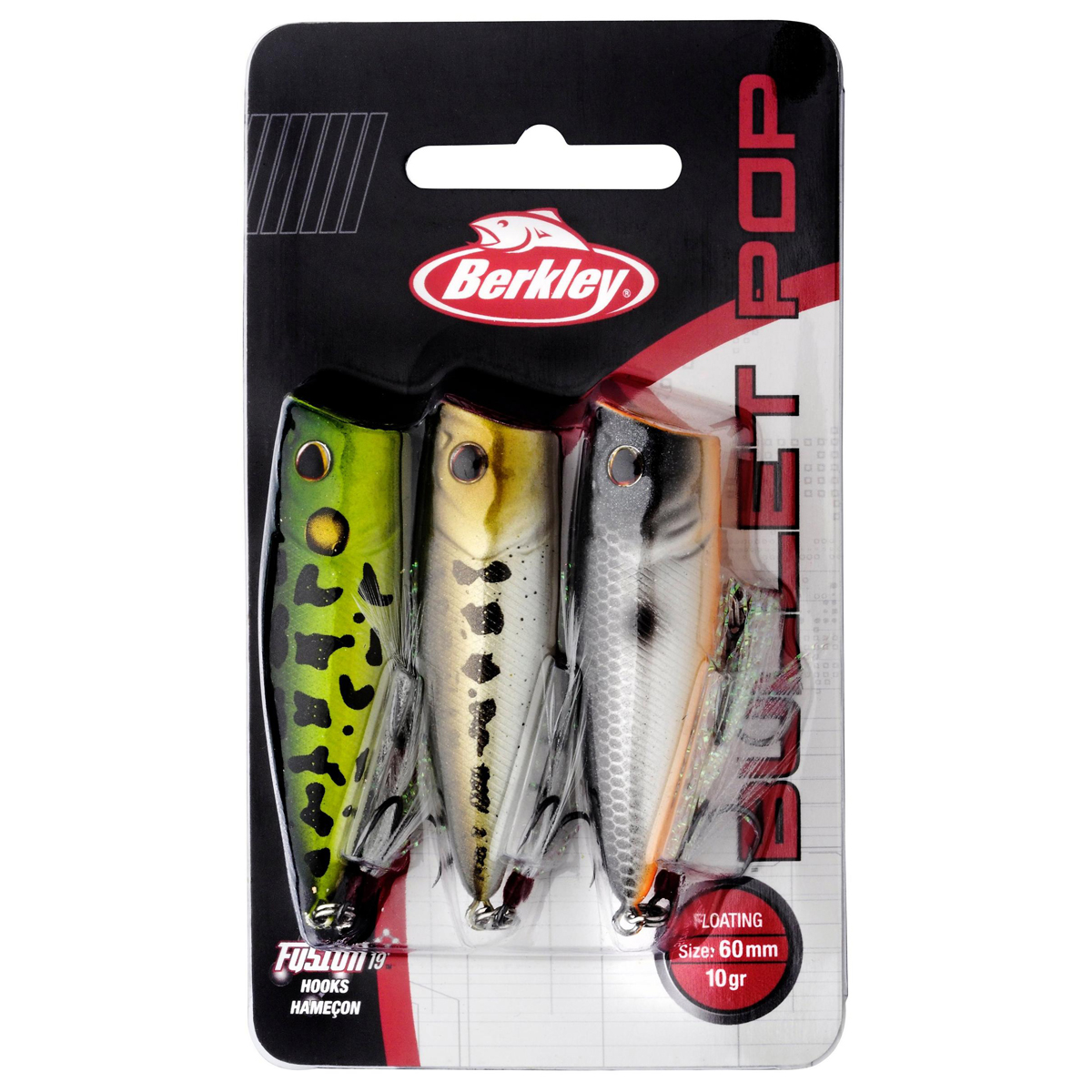 Berkley Bullet Pop, paquet de 3