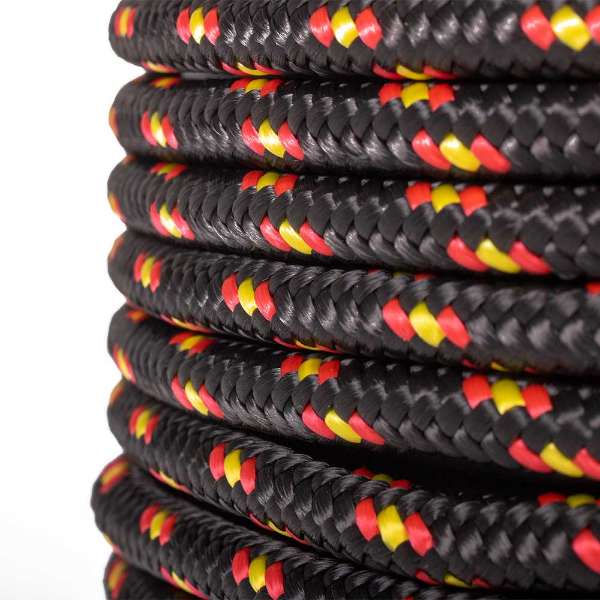 Polypropylène Cordage - Noir/Rouge/Jaune - 10mm - 10m - Corde