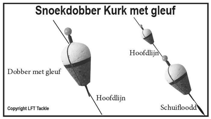 Invader Snoekdobber - Kurk met gleuf - 20gr