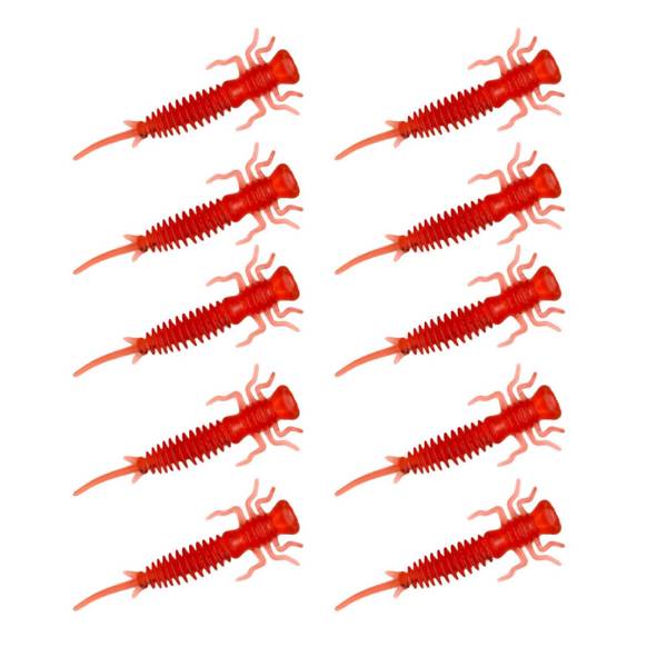 Nymph Crawler - Cherry - 4cm - 10pcs