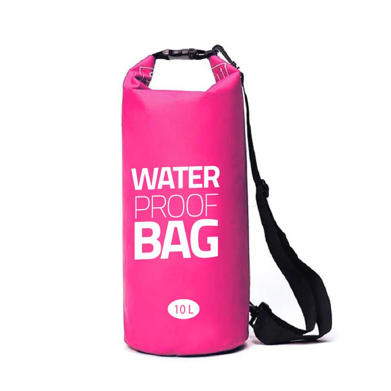 Eurocatch - Sac sec étanche - Sac polochon - Sac étanche - Rouge - 10 litres