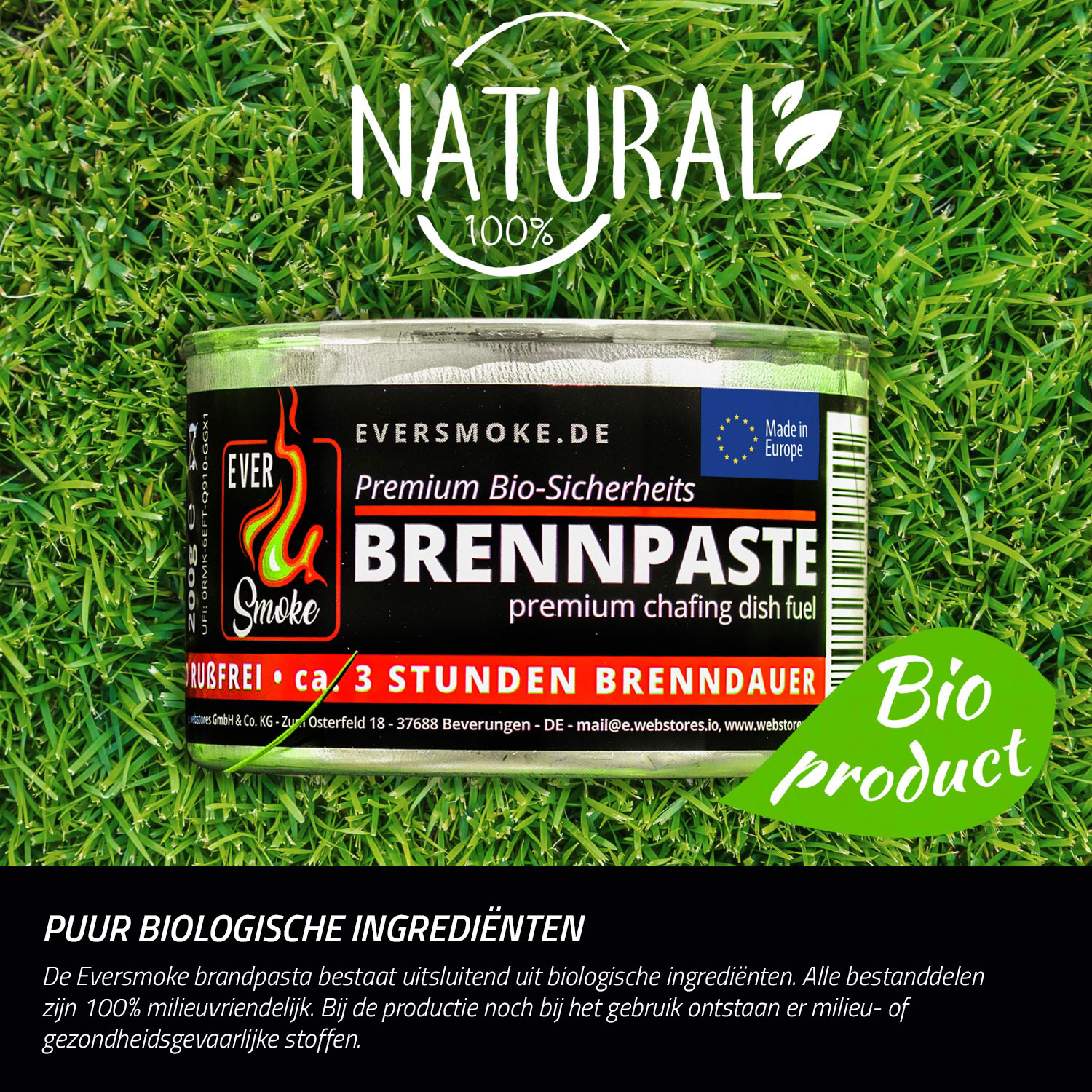 Pâte combustible Eurocatch – chaleur puissante, propre et durable pour vos plats