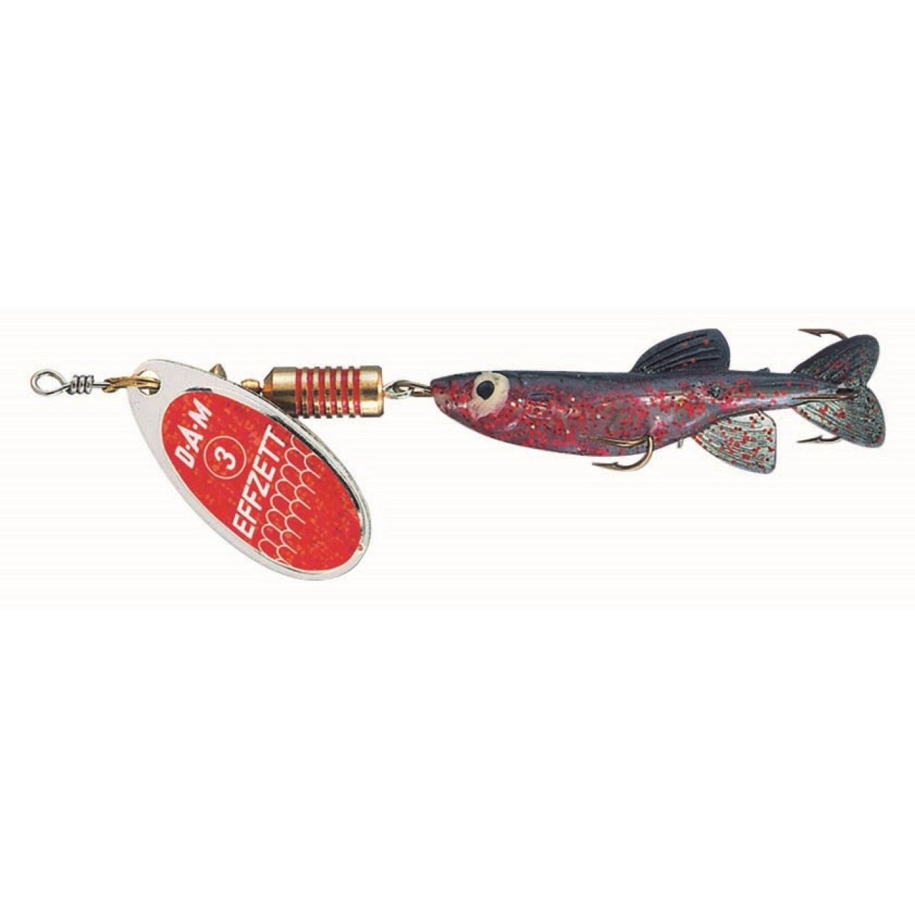 Dam Minnow Spinner 2 - 5G - Sinking Red/Glitter