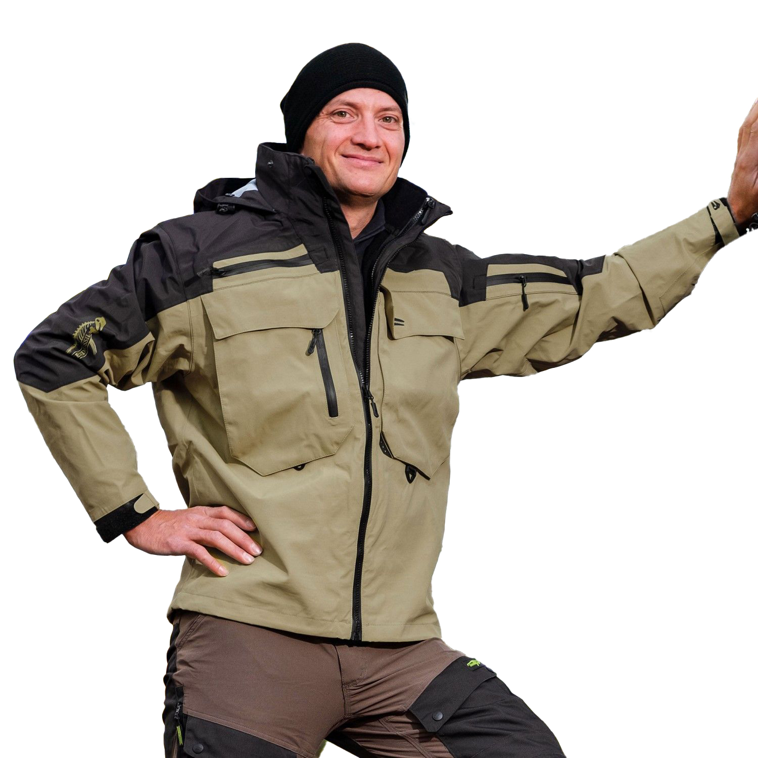 Legendfossil Outdoor Jacket Kenai - Veste d'extérieur imperméable - Doublure polaire - Coupe-vent - Noir désert _ XL