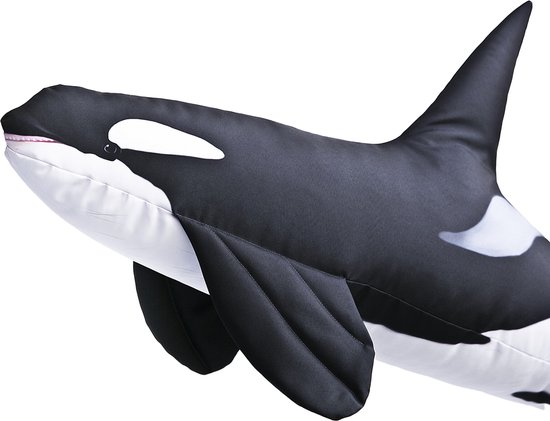 Gaby Orca, Épaulard - Grand Coussin - 118 cm de Long - Astuce Cadeau