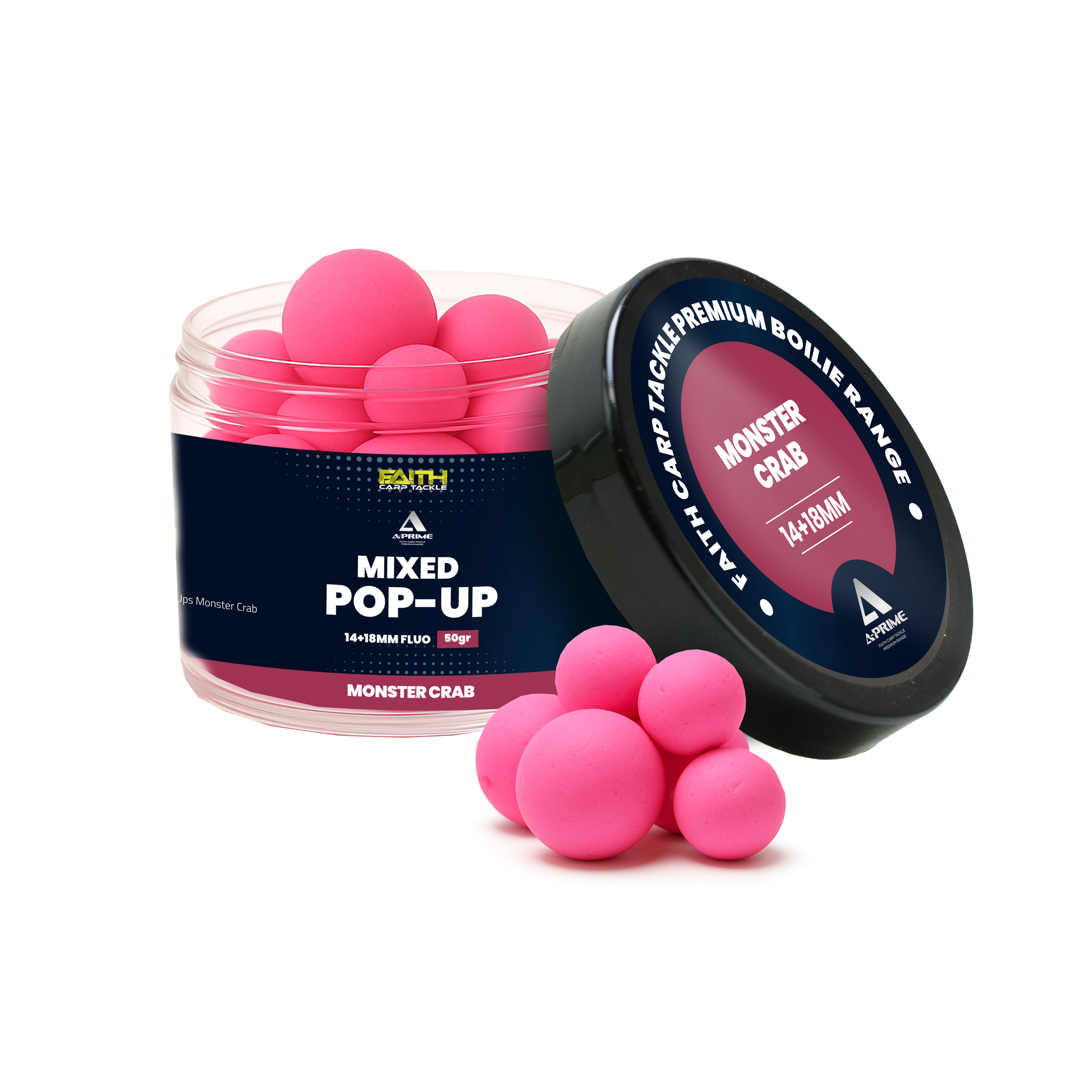 Faith A-Prime Pop-Ups - 14+18mm  - 150ml - Monster Crab