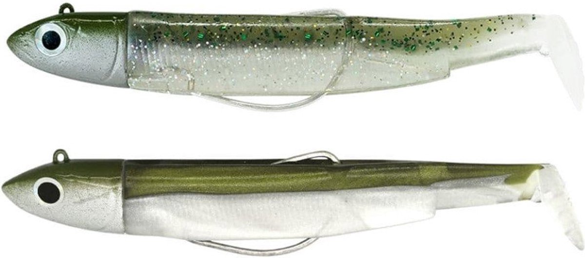 Fiiish Black Minnow - Double Combo Offshore - 10g - Khaki Ghost Minnow - 9cm