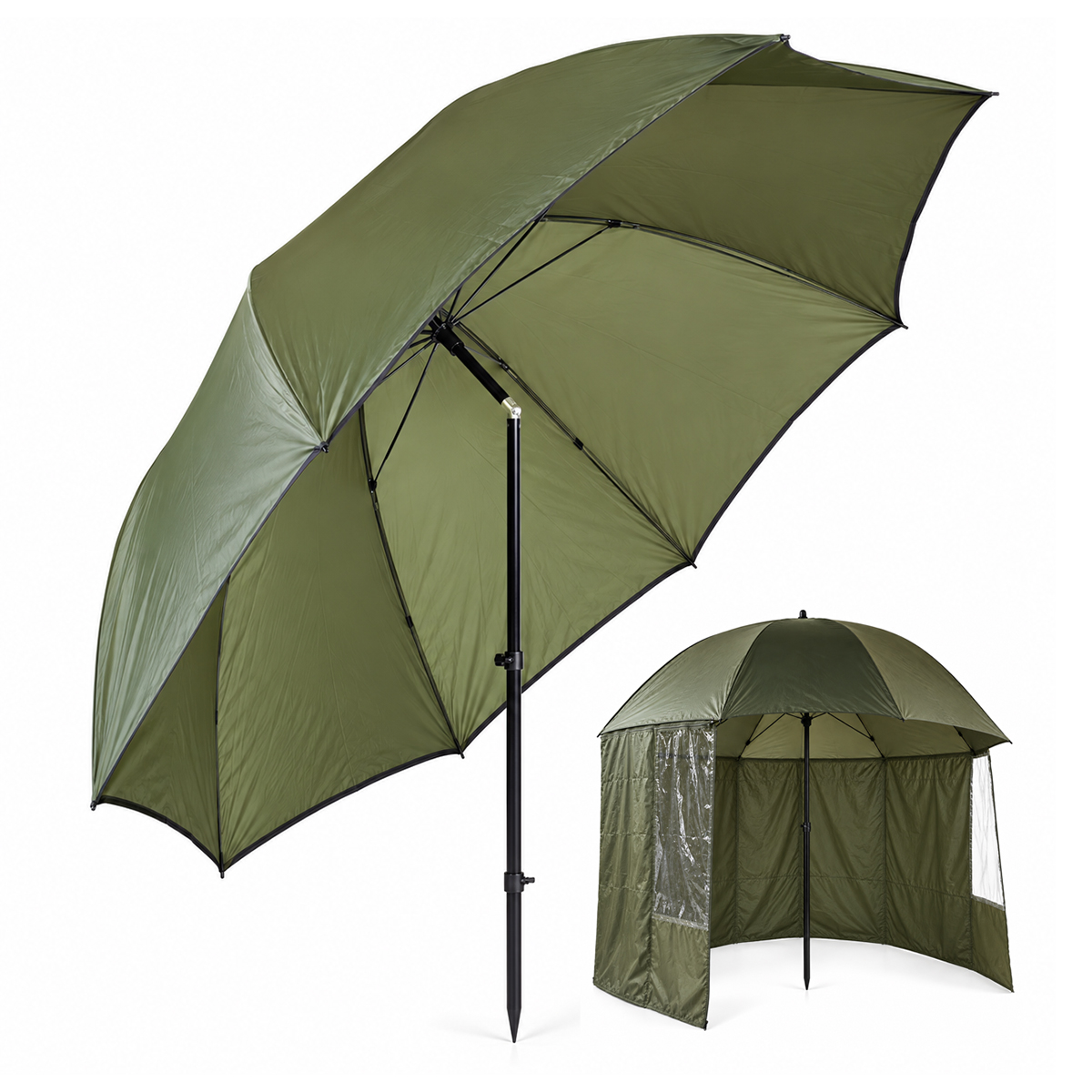 Parapluie Traxis - Parapluie de Pêche - Avec Fonction Articulée - diamètre 2,50m