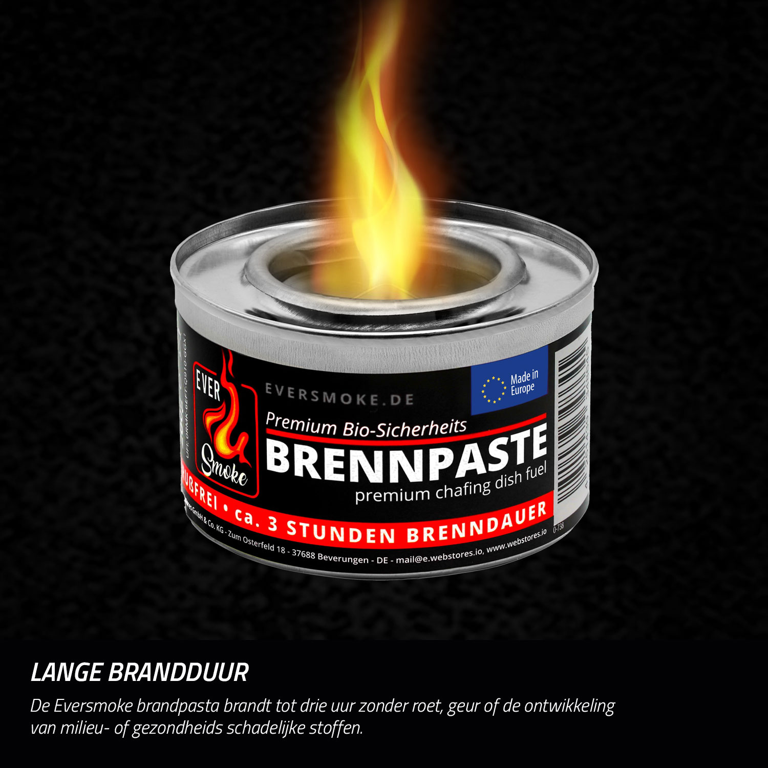 Pâte combustible Eurocatch – chaleur puissante, propre et durable pour vos plats
