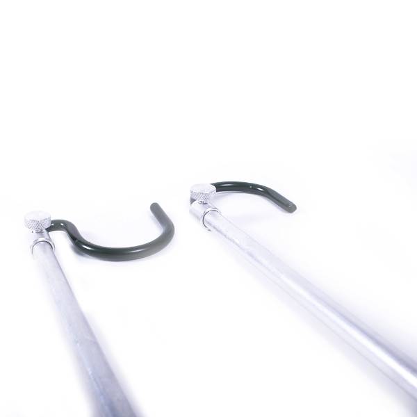 Traxis Ensemble de supports télescopiques pour chenilles forestières - Support de canne - 60-100 cm - Aluminium