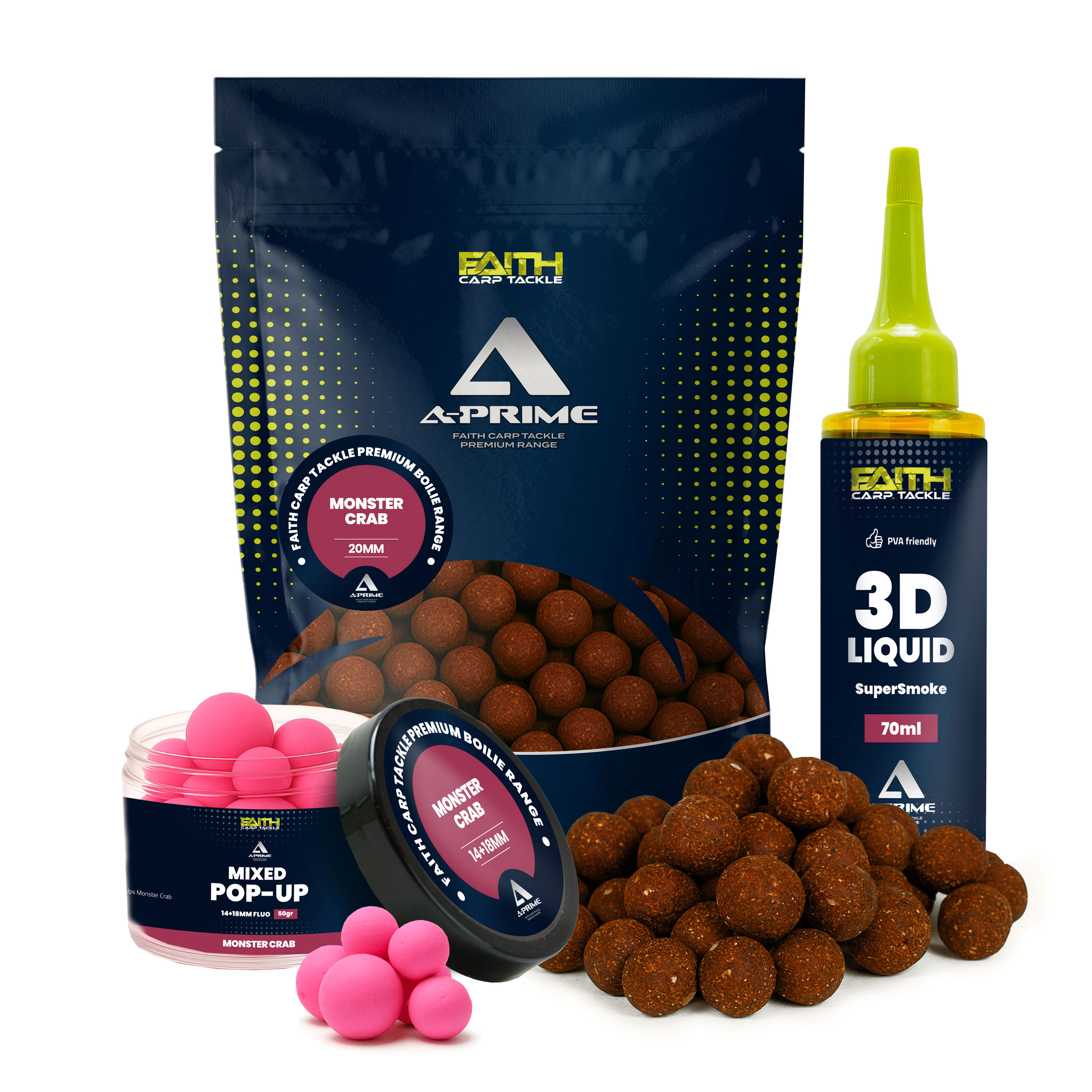 Offre combinée Faith A-Prime Bouillettes - Crabe Monstre