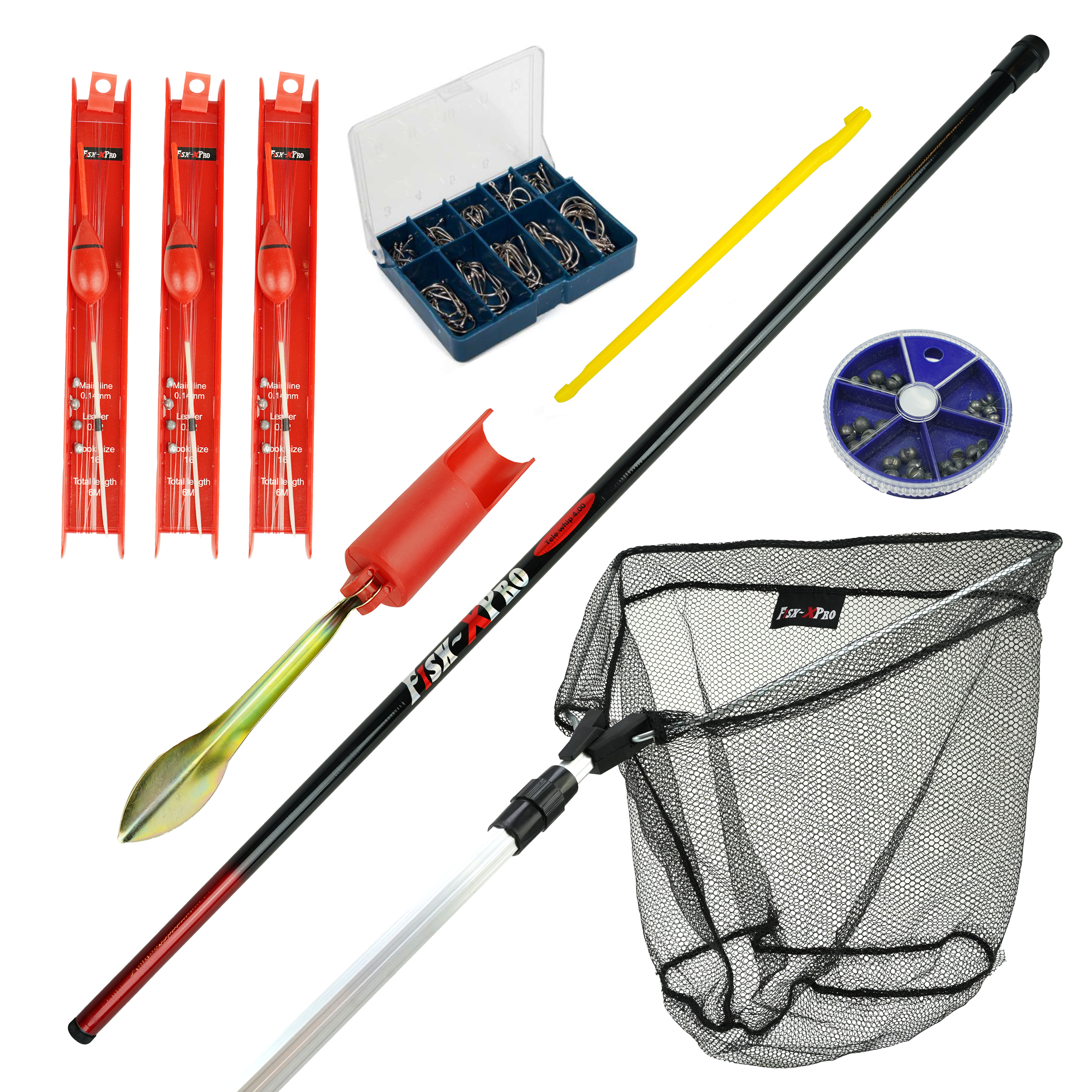 FishXpro Ready To Go Ensemble de Pêche 4,00m - Complet pour Débutants et Pêcheurs Confirmés