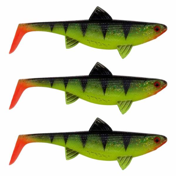 Real Fin Shad 12 - Shiny Tiger - 12cm - 13g - 3 Pièces