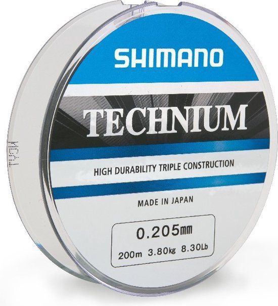 Shimano Technium A - Nylon - 200m - Grey - 0.255mm 6.1kg