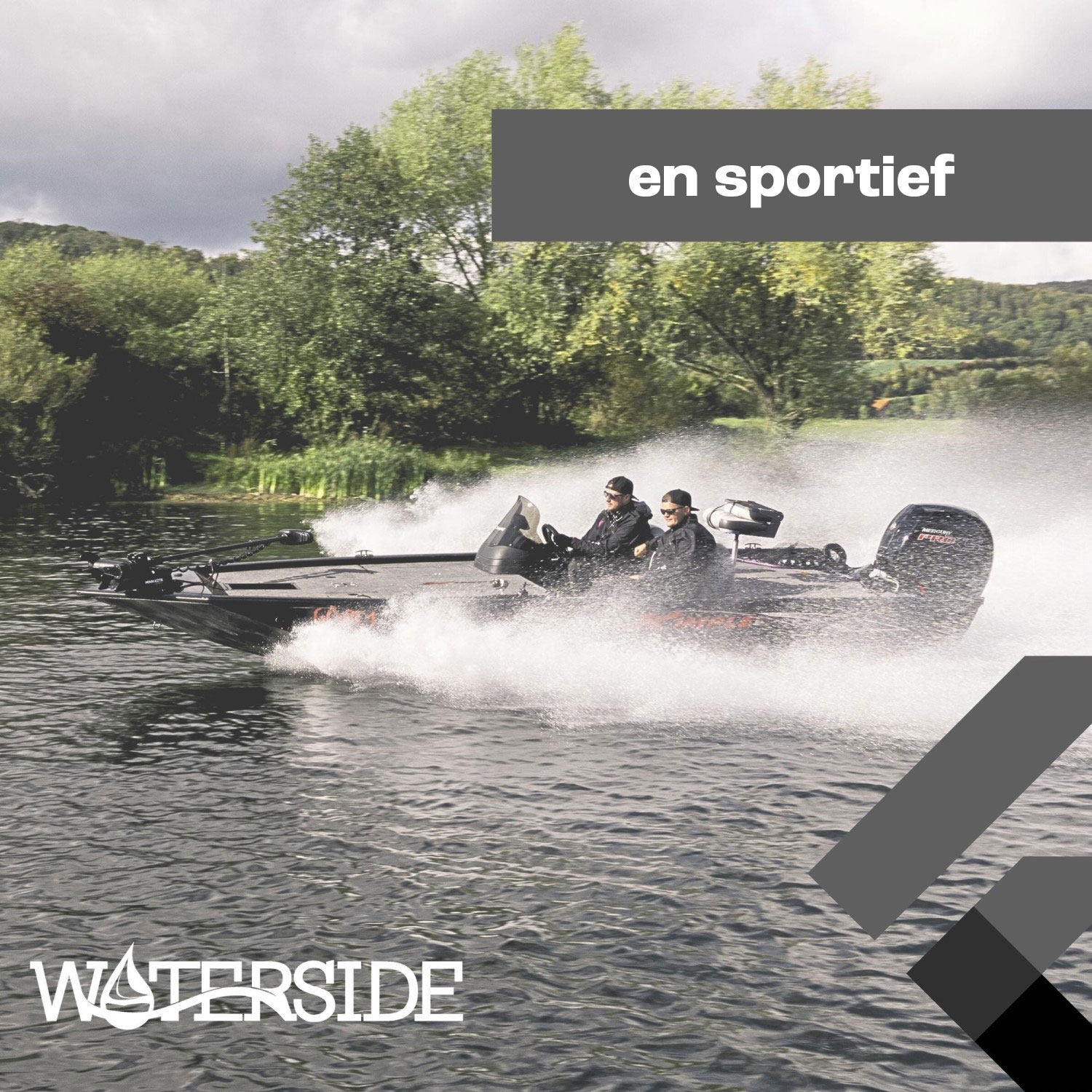 Waterside - Luxus Low Back - Siège pour bateau - Klark - Série Dark