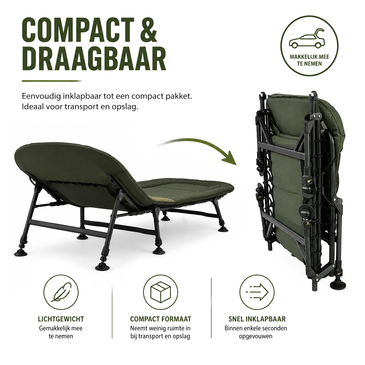 Flat-Bed 6-Leg - Bedchair