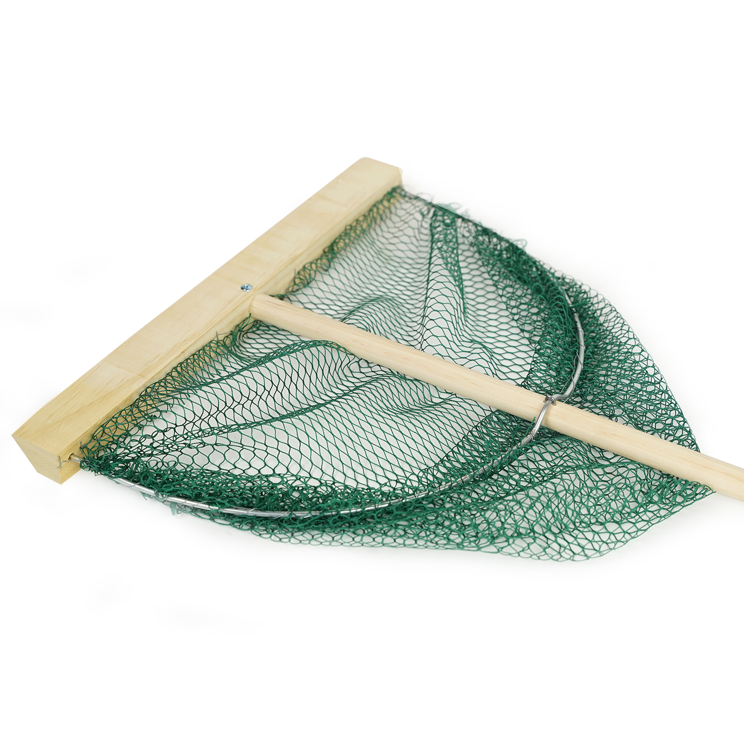 Eurocatch Épuisette à Crevettes L – 30 cm de Large – Manche en Bois 107 cm – Filet d'Étang – Filet de Pêche – Épuisette - 2 pcs