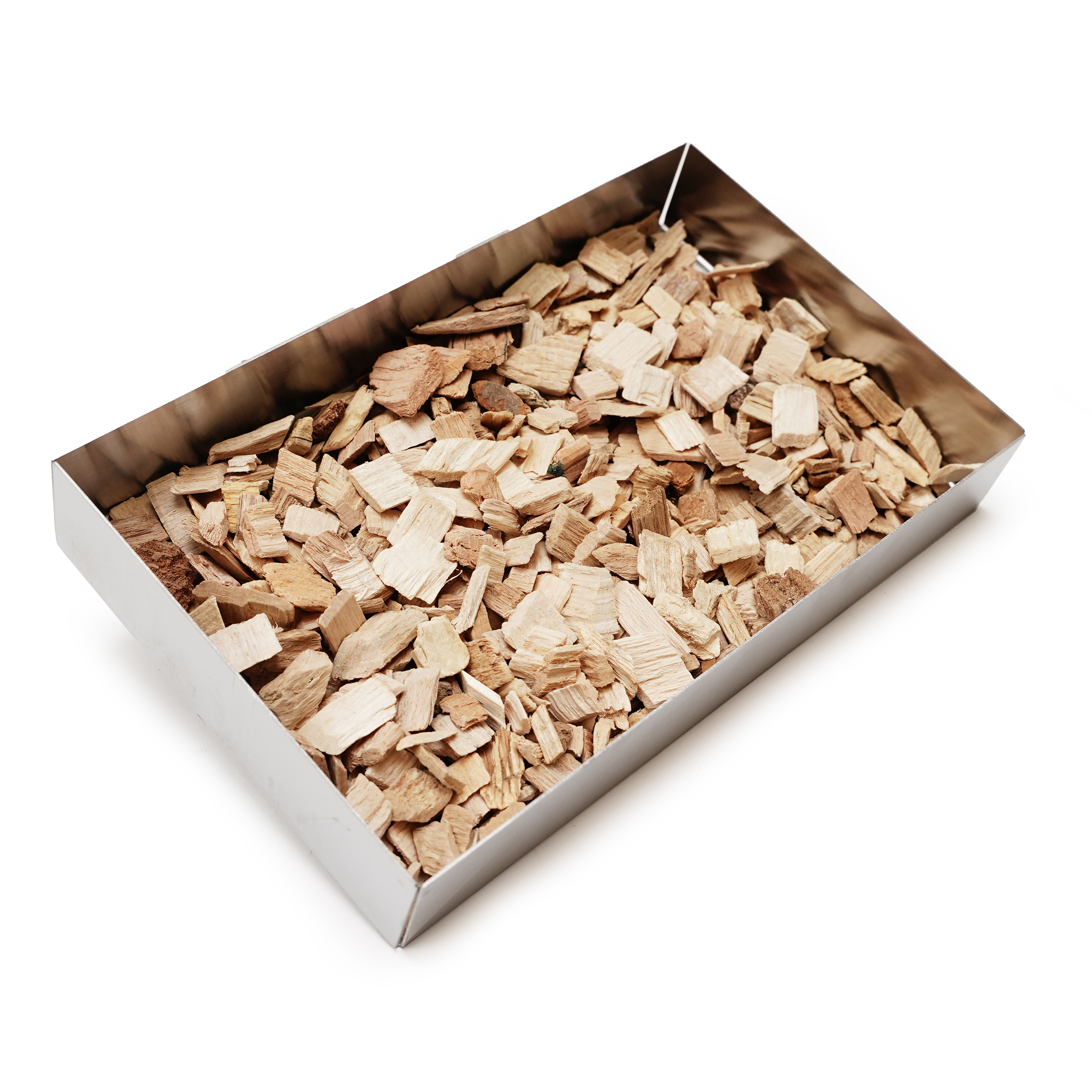 Eurocatch Set de Bois de Fumage avec Boîte à Fumage en Acier Inoxydable – Inclus 3 x 4L de Copeaux