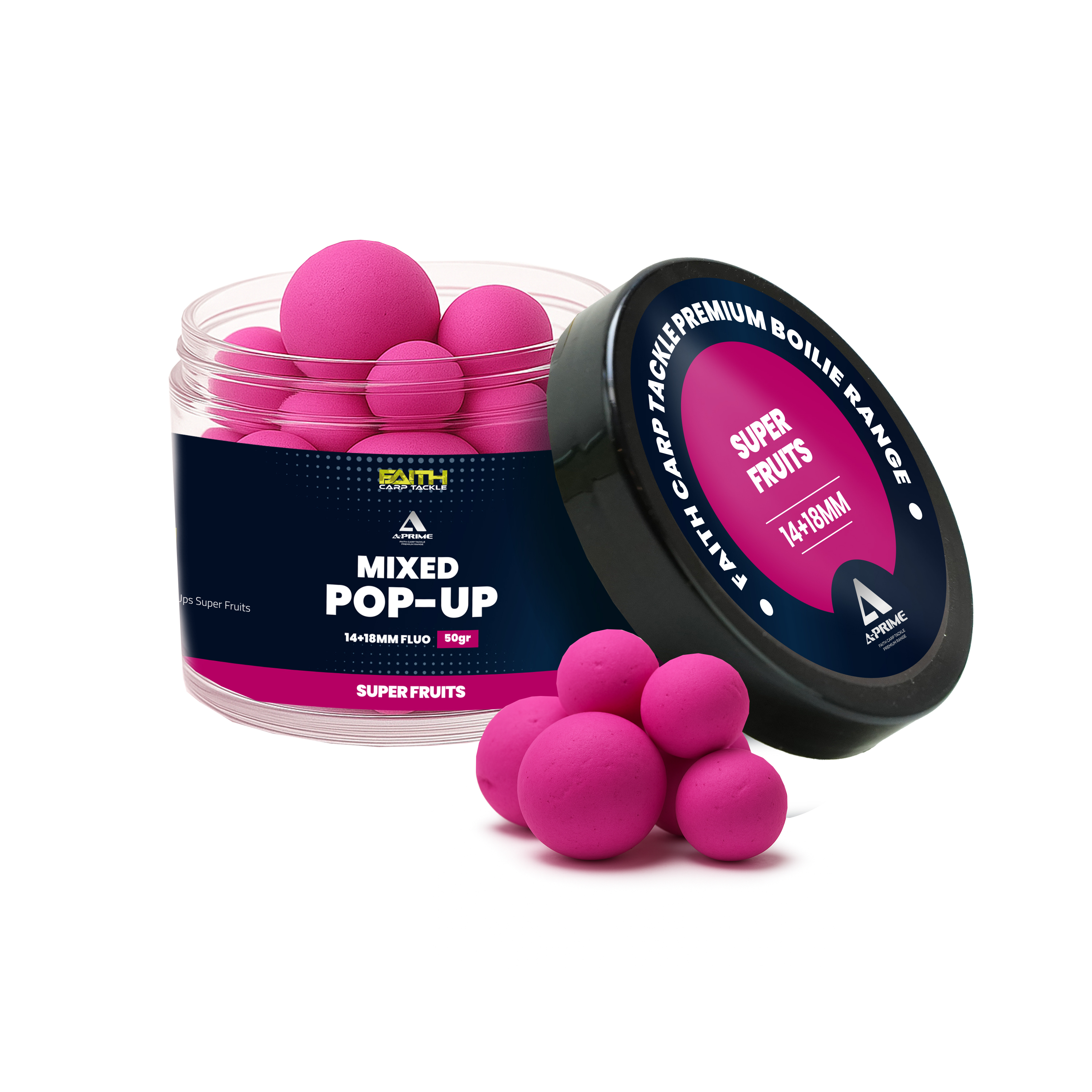 Faith A-Prime Pop-Ups - 14+18mm  - 150ml - Super Fruits