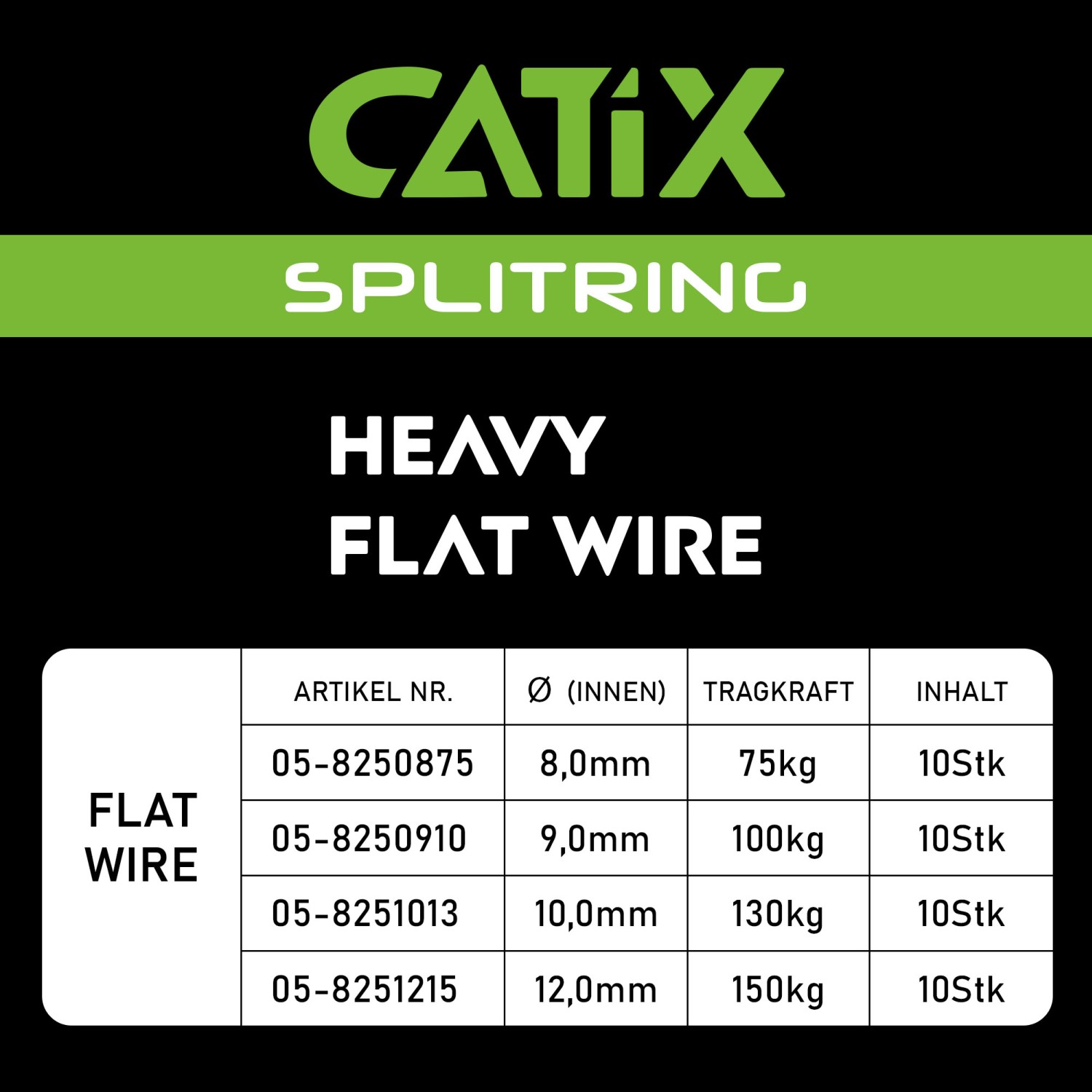 Catix Anneaux brisés 130kg 10 pcs