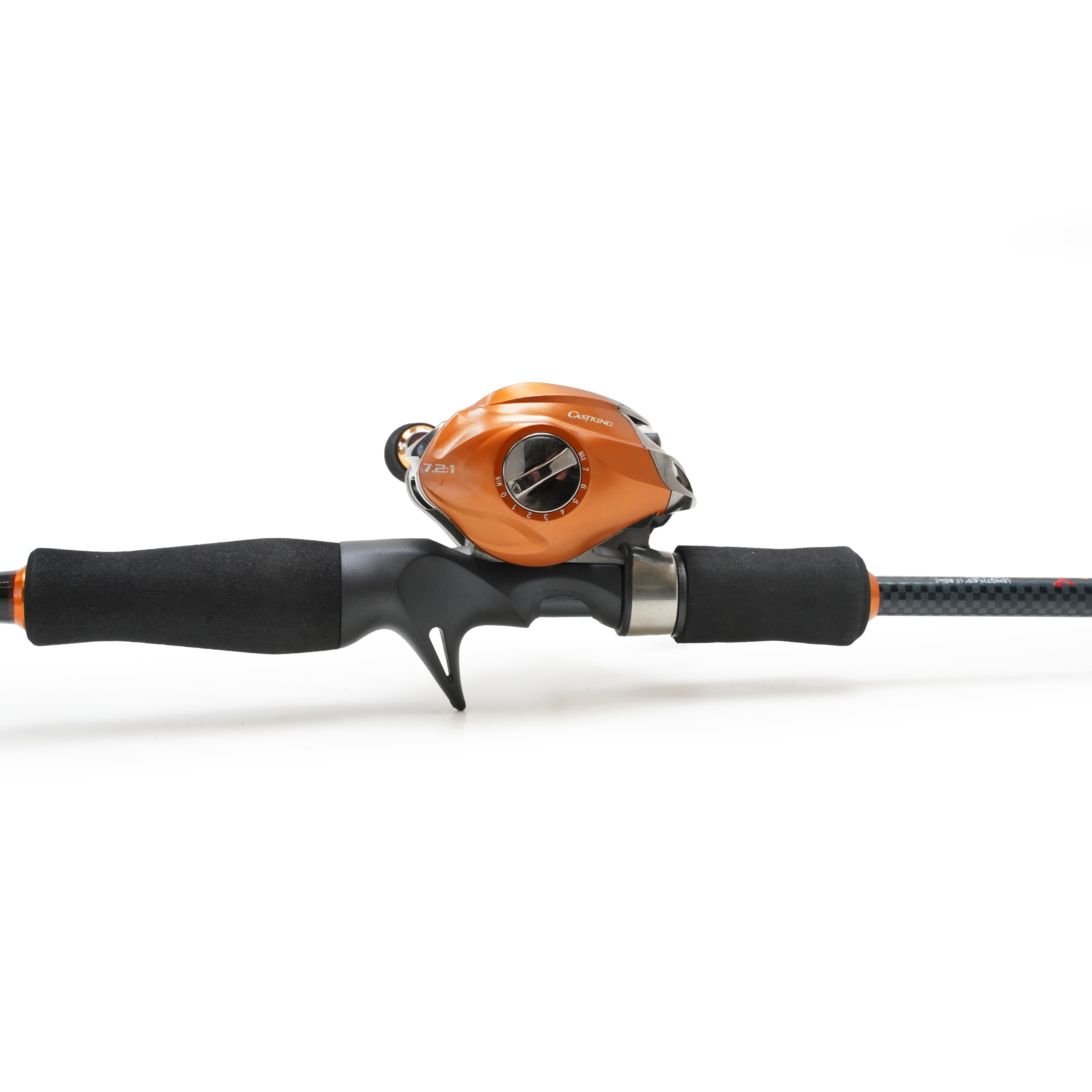 Eurocatch Baitcaster set 1,80m - avec 200 m de ligne tressée - Moulinet + Canne + Fil