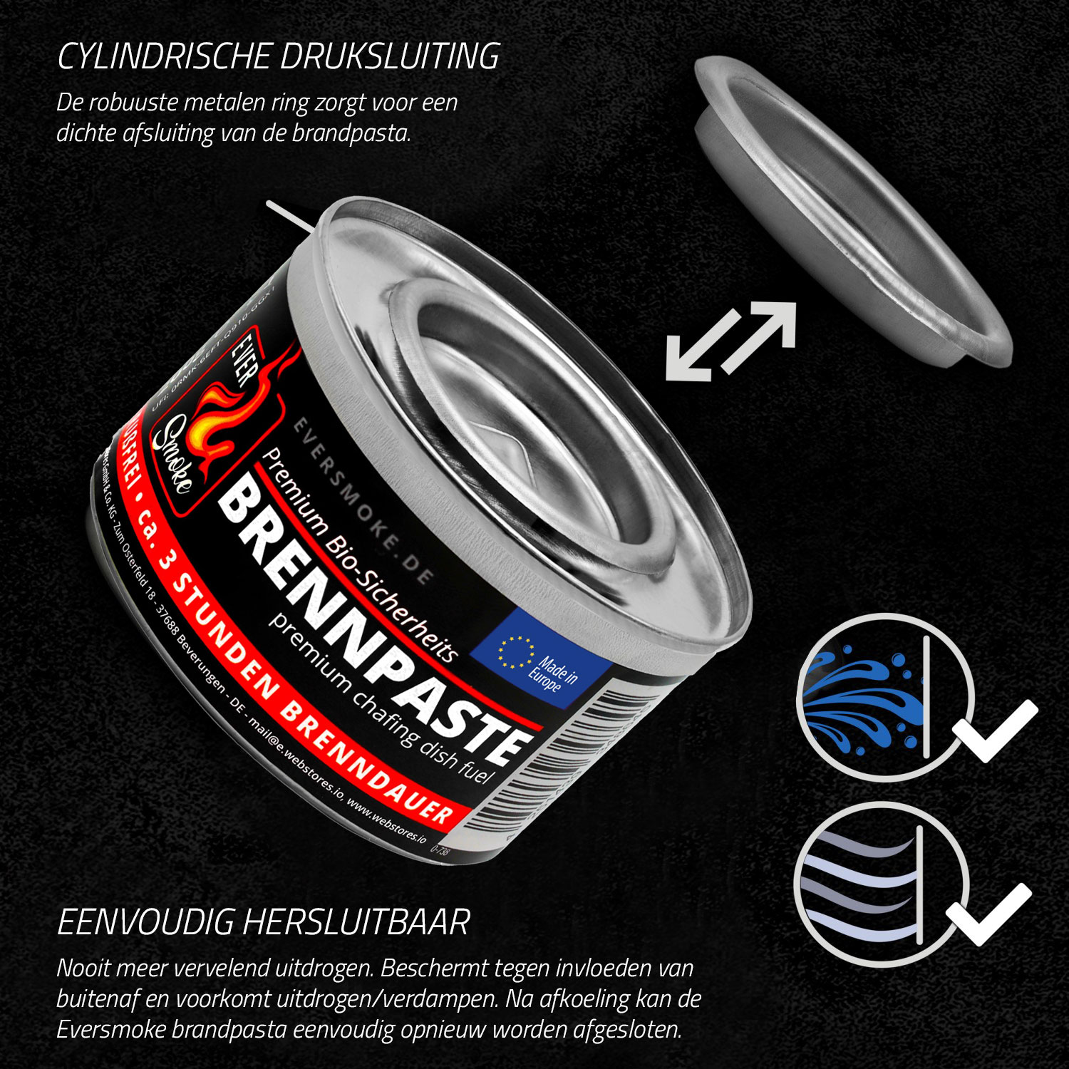 Pâte combustible Eurocatch – chaleur puissante, propre et durable pour vos plats