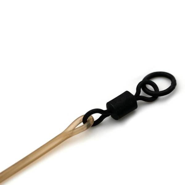 Dark Matter Leader -  Size 8 -  Ring Swivel -  50cm -  Gravel -  40lb