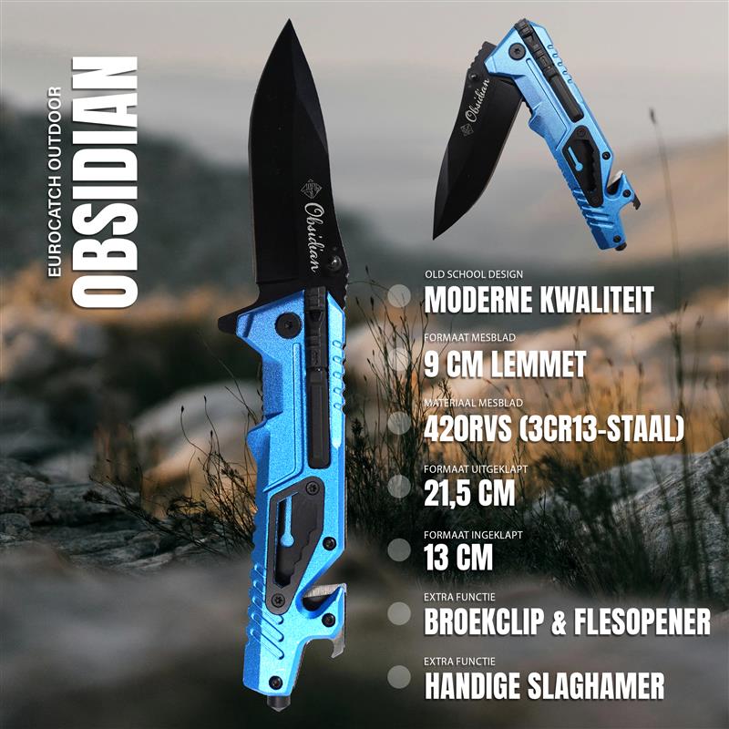 Eurocatch Obsidian Couteau Pliant 