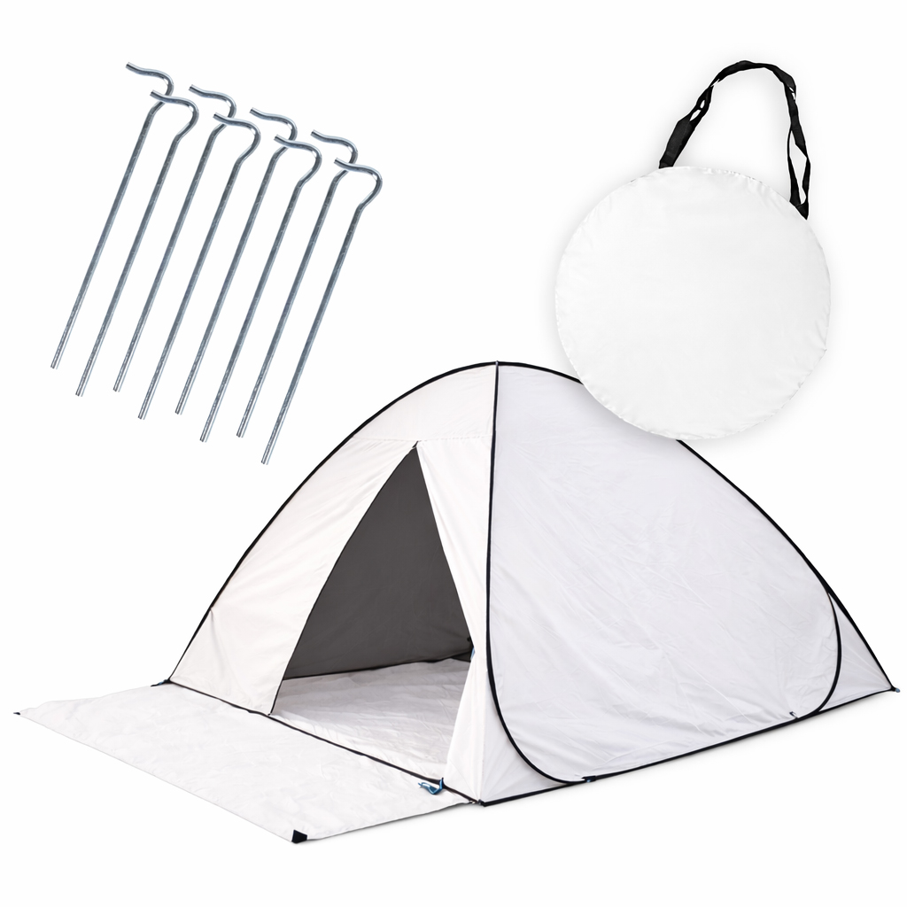 Eurocatch Festival Tent - Wit - 200x 130cm Waterproof - 210D Oxford