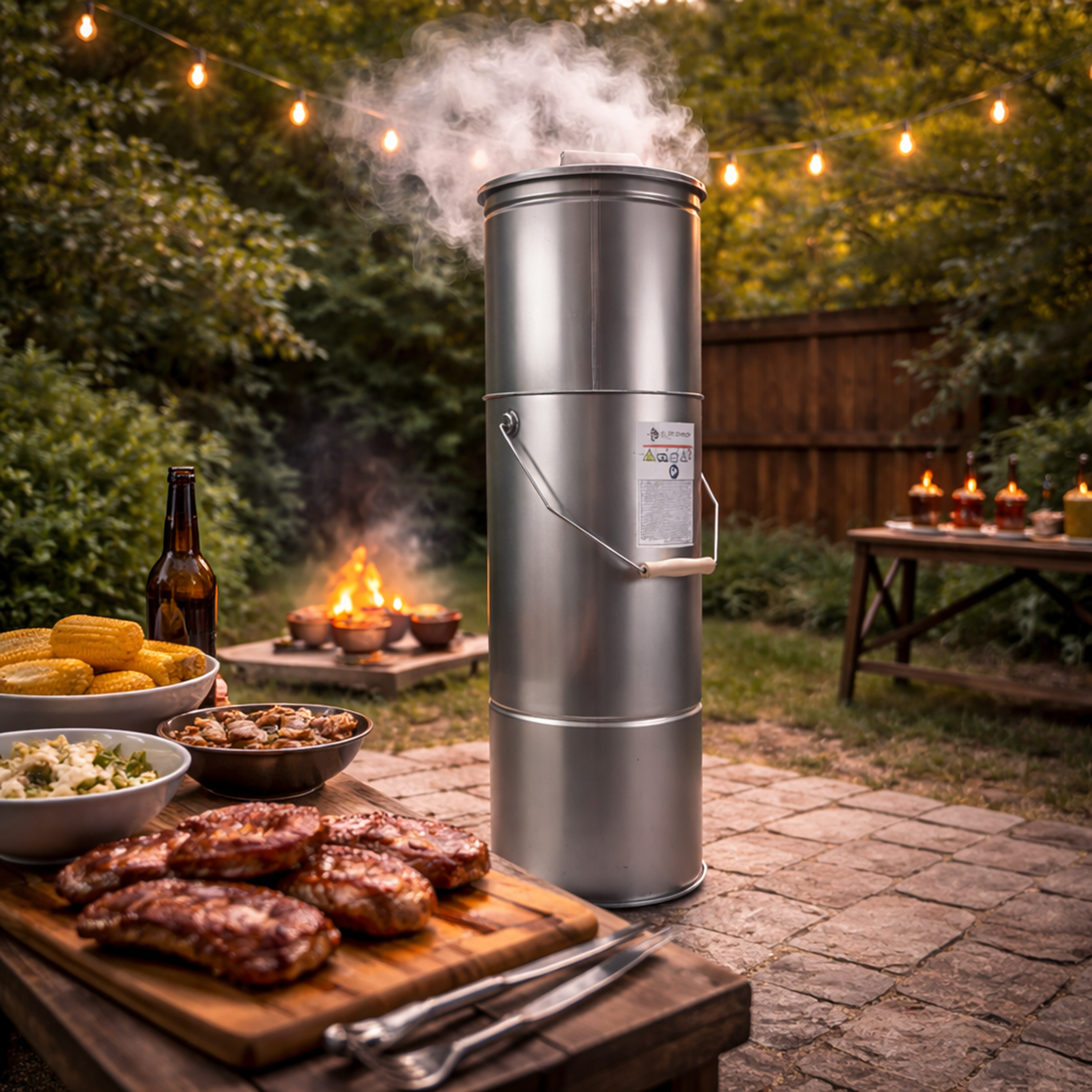 Eurocatch Fumoir Télescopique Rond – Kit Complet pour Fumer Poisson & Viande