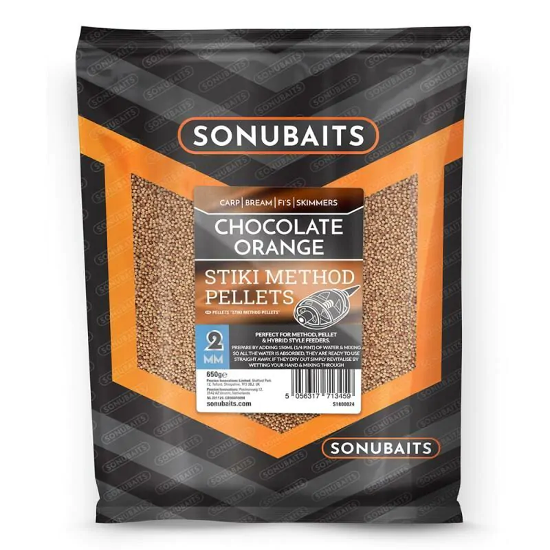 Sonubaits Stiki - Chocolat Orange - Method Pellets - 2mm - 650g
