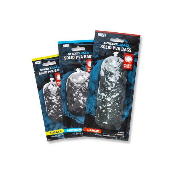Nash - Speedload - Sacs PVA solides - Fusion lente - Petit