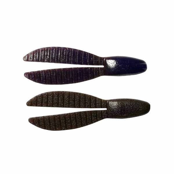 Flex Chunk Large - Softbait - 4inch - Brown Purple - 5 Pièces