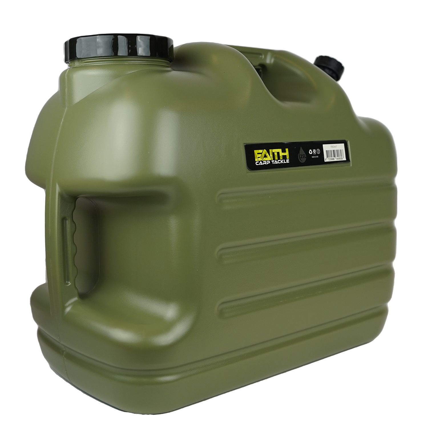 Faith | Jerrican avec Robinet | 25 L Polyéthylène Vert | Sécuritaire pour les Aliments