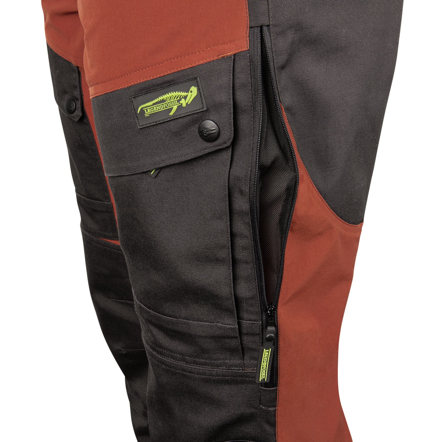Legendfossil - OF Stretch Pants Suède - Pantalon d'extérieur - Orange rouille - XXXL