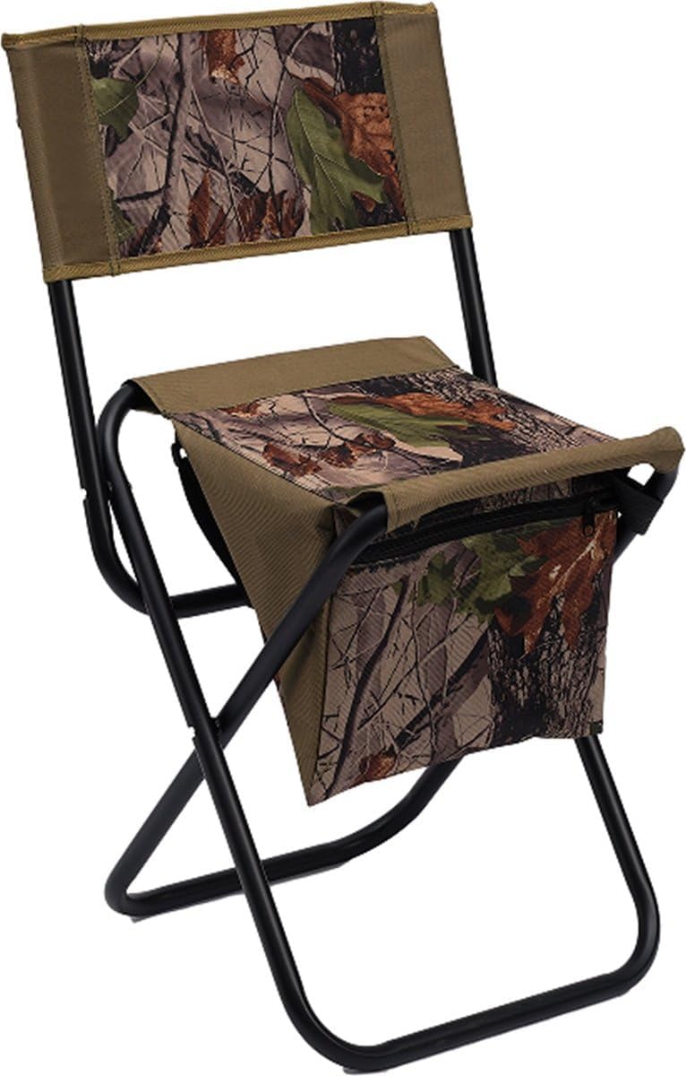 Chaise pliable Eurocatch - Tabouret de pêche - Avec sac et dossier - Camouflage