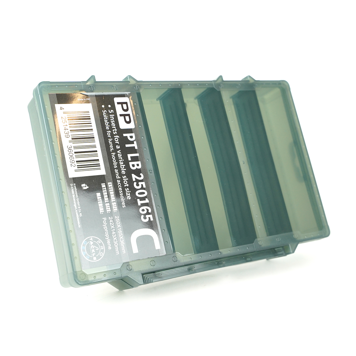 Eurocatch Pro-Tackle LureBox - Étui de pêche - 25G Vertical 25x16x3.6cm Gris