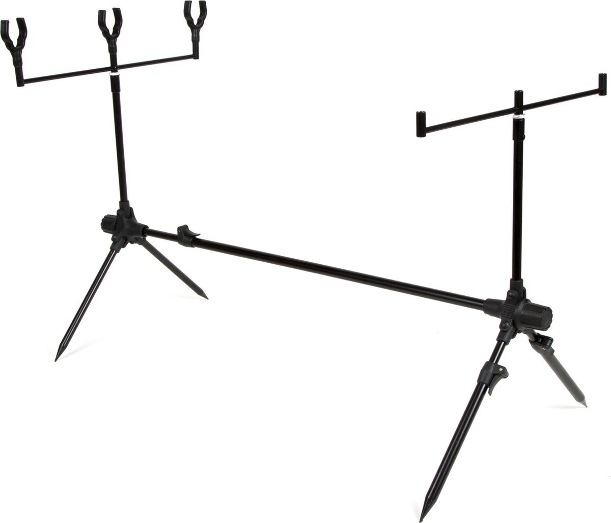 X2 Base Rodpod - Set - Incl 3 alarmes de touche - 3 Swingers - Noir - LED bleues - Pêche à la carpe