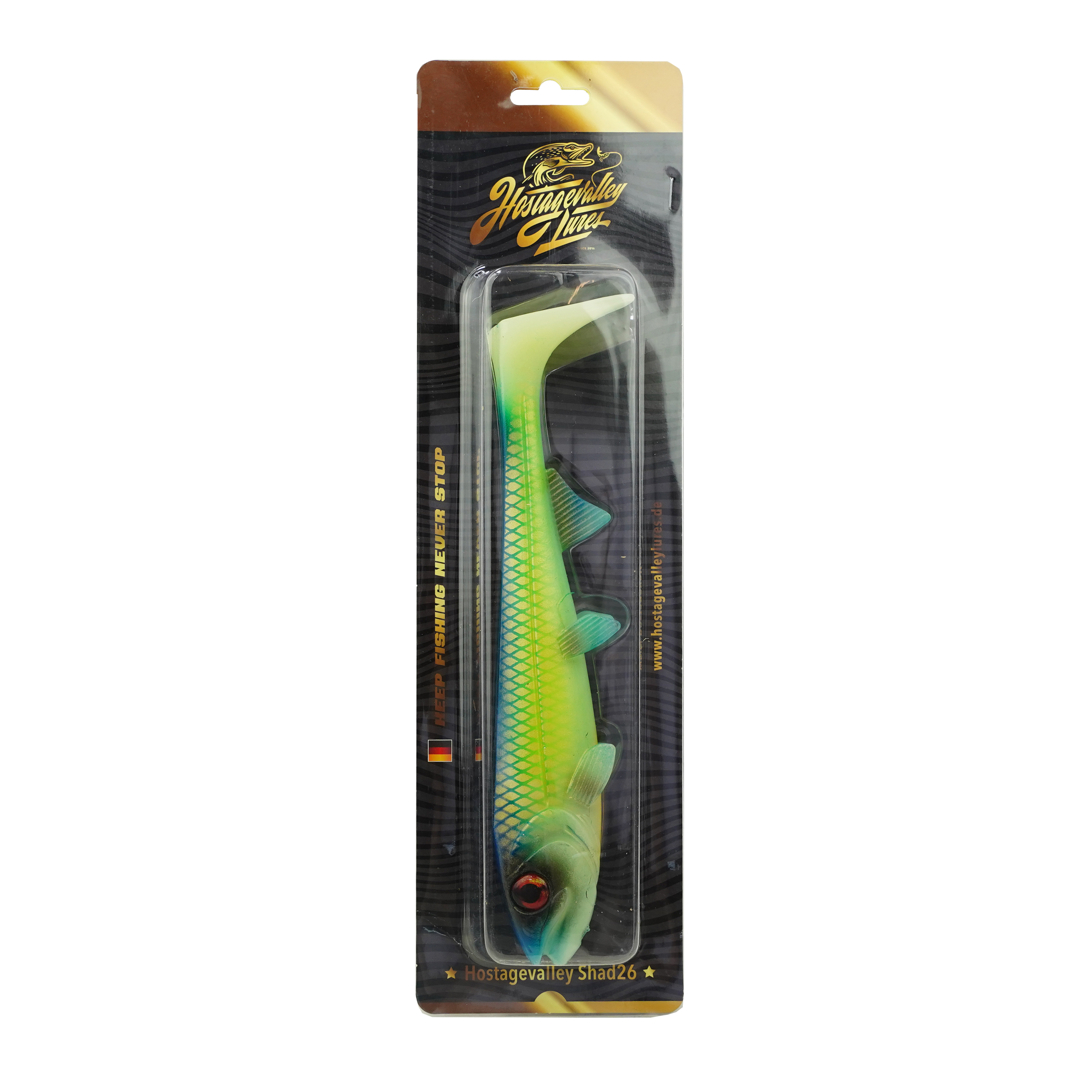 Hostagevalley Shad - Attaque Verte UV II - 26cm