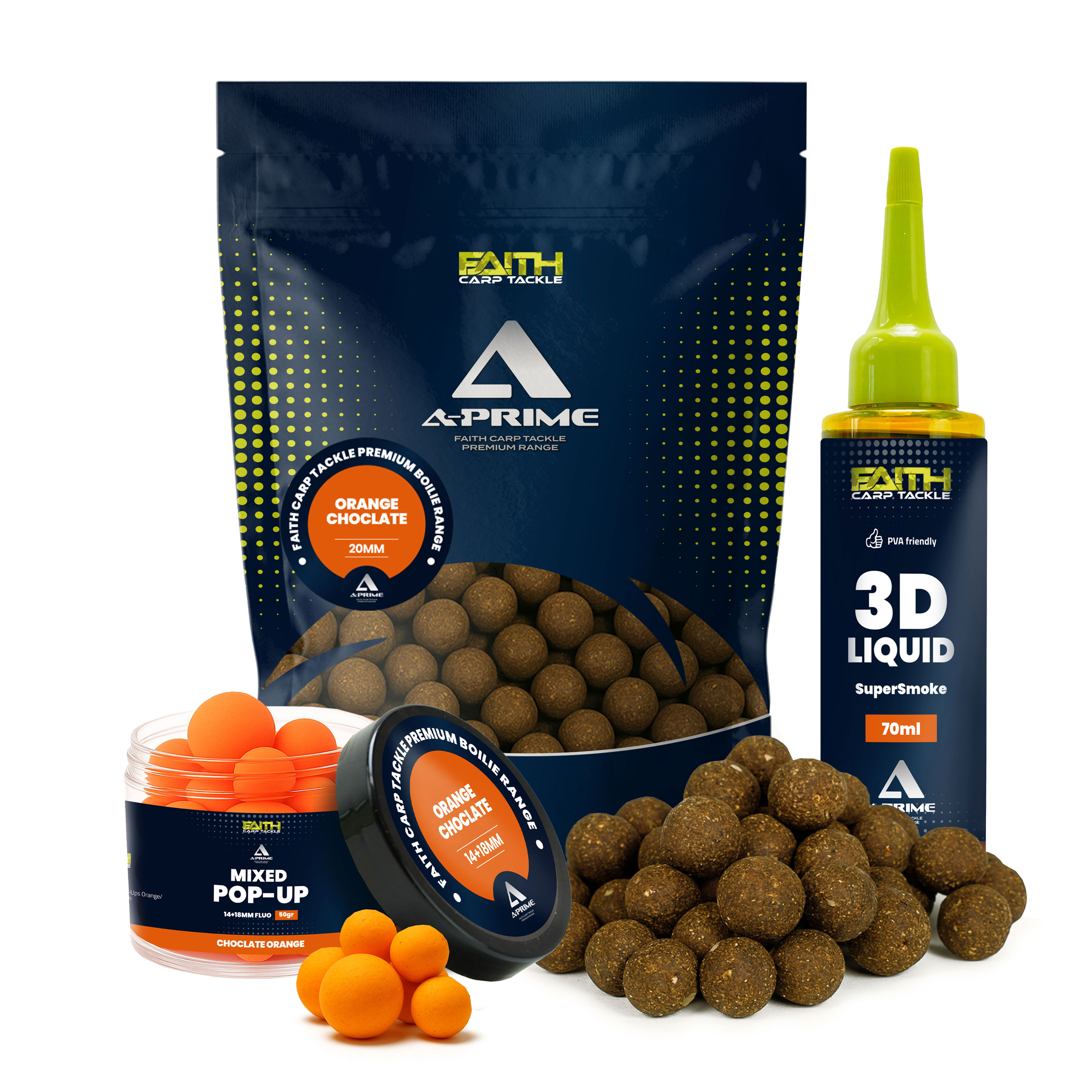 Offre combinée Faith A-Prime Bouillettes - Orange/Chocolat