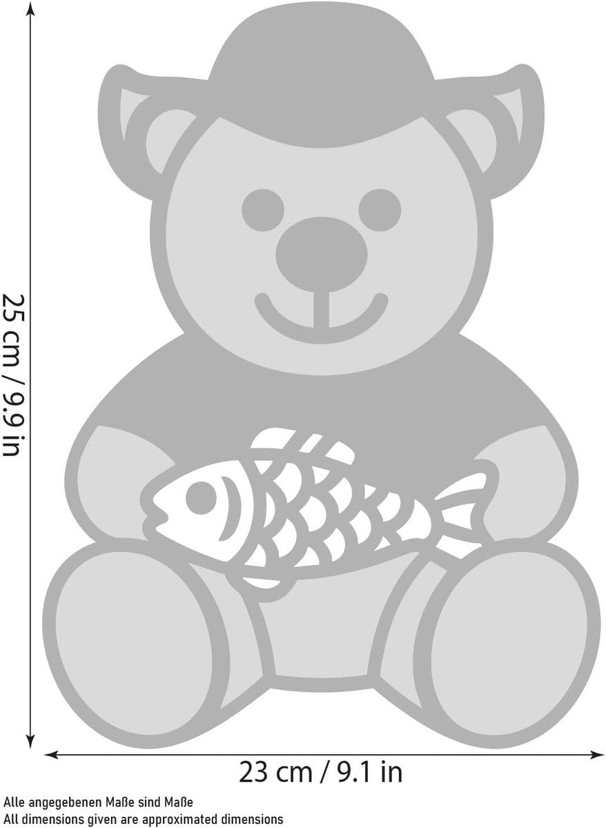 BRUBAKER Ours en peluche Pêcheur avec Poisson et Chapeau de pêcheur