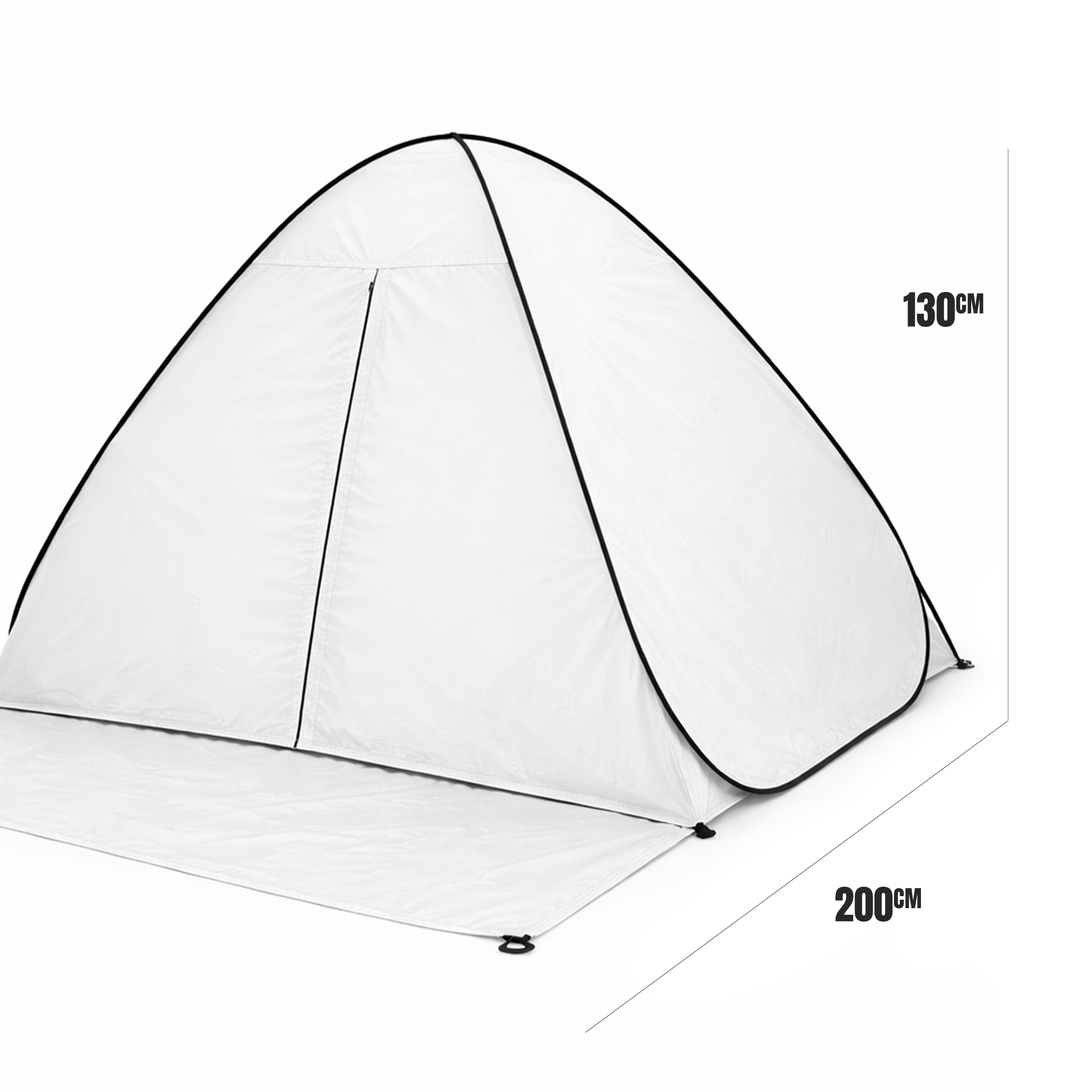 Eurocatch Festival Tent - Wit - 200x 130cm Waterproof - 210D Oxford