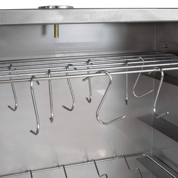 Eversmoke Magnum en acier inoxydable - Comprend un thermomètre - Boîte à fumée