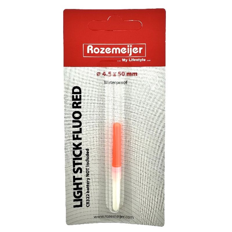 Bâton lumineux Rozemeijer - Fluo Rouge - 4.5x50mm - 1pc - sans pile CR322
