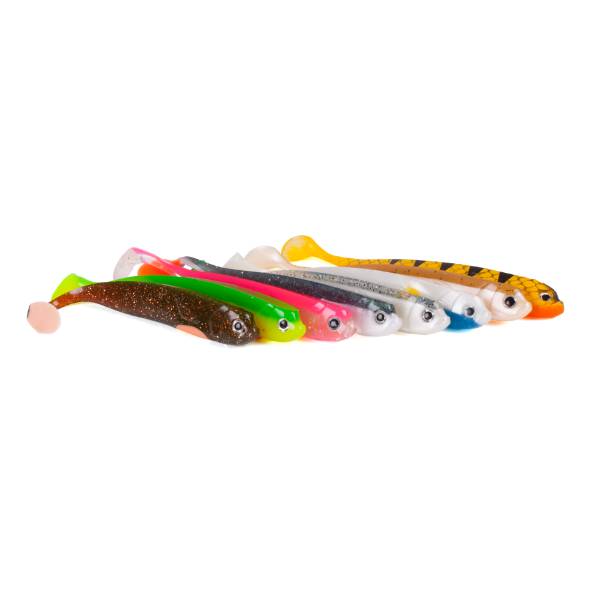 Zander Gummifisch - Shad - UV Barsch - 12cm - 5pc