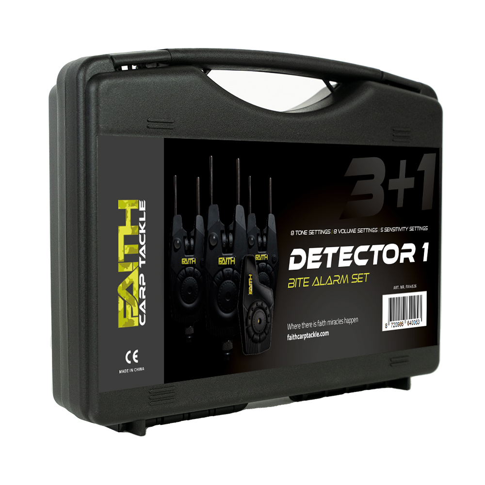Ensemble d'alarme de morsure Faith Detector 3+1 - dans un étui robuste